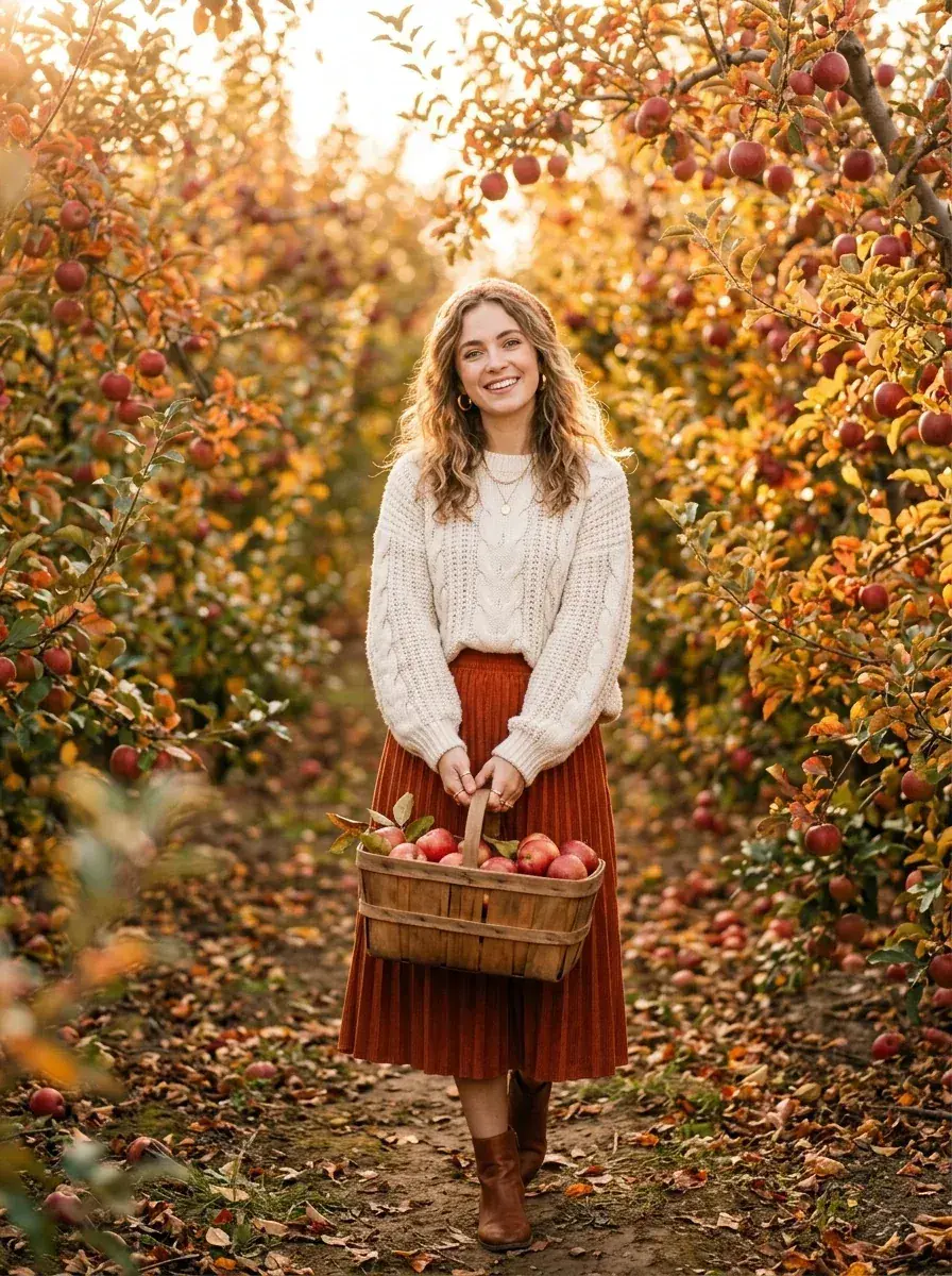 Apple Picking Outfit Fall Aesthetic — aesthetic DP for Instagram full HD profile picture