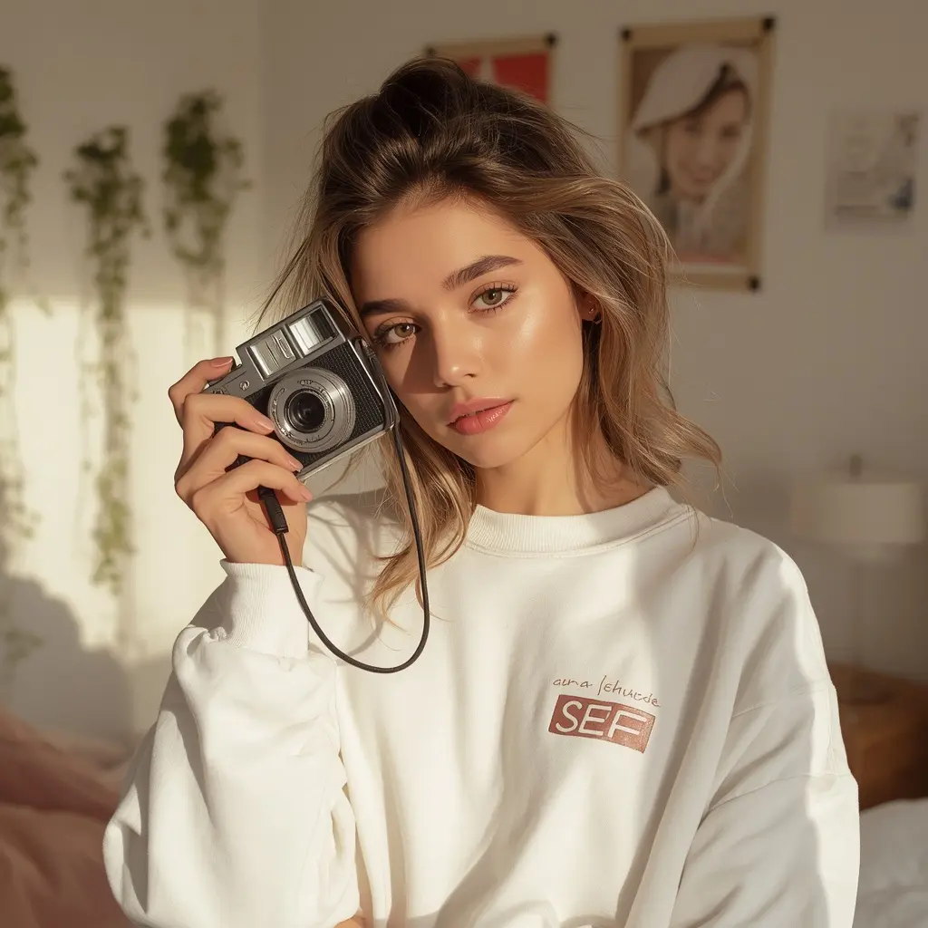 Gen-Z Camera Girl DP — aesthetic DP for Instagram full HD profile picture