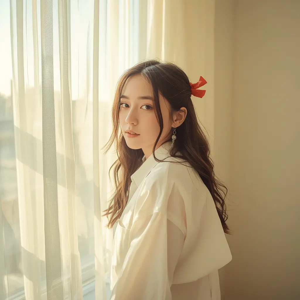Soft Girl Ribbon DP — aesthetic DP for Instagram full HD profile picture