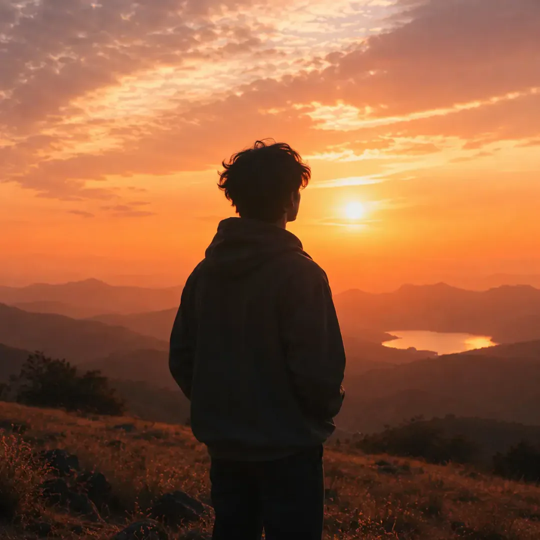 Sunset Silhouette DP — aesthetic DP for Instagram full HD profile picture