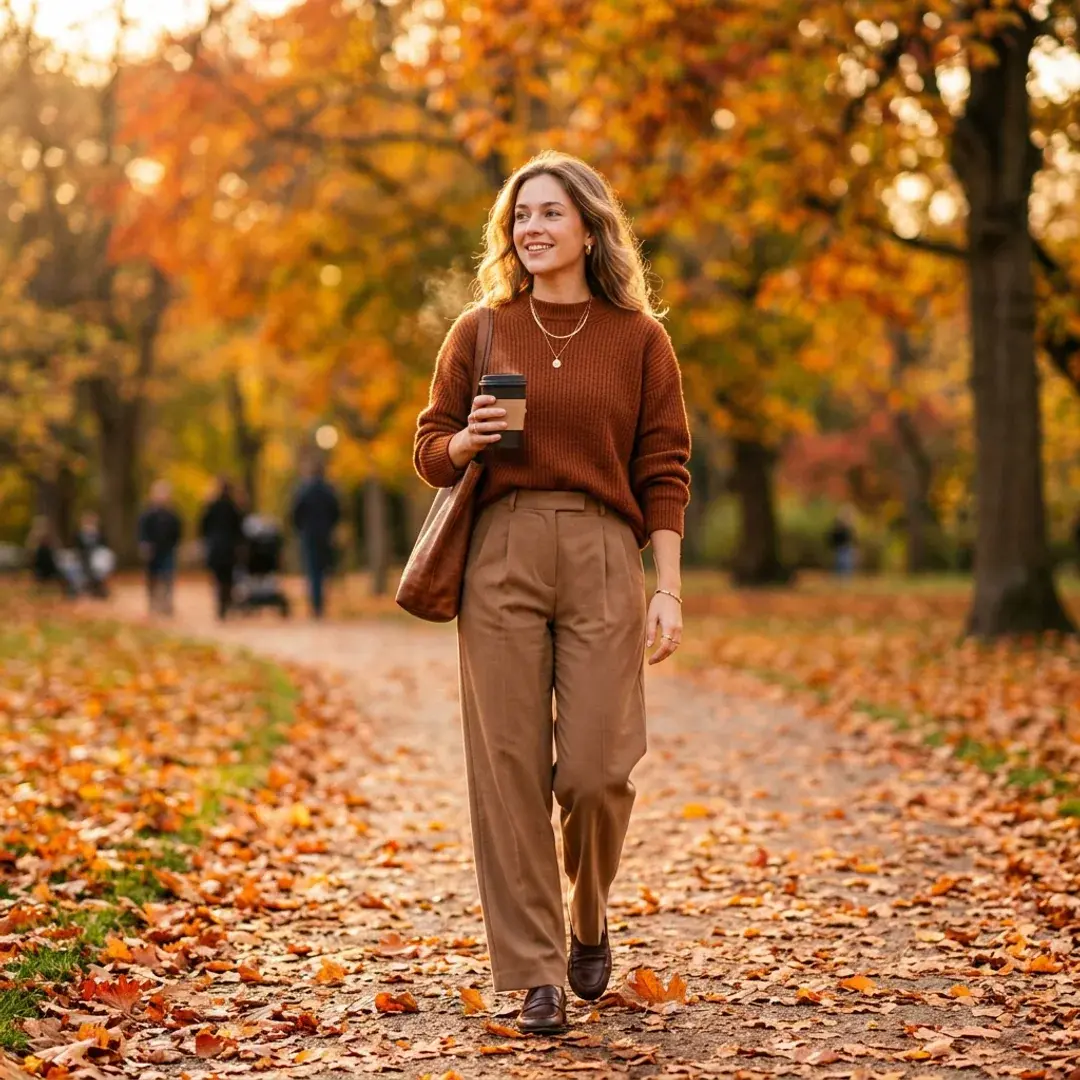 Cozy Thanksgiving Outfit Cinnamon Knit — aesthetic DP for Instagram full HD profile picture