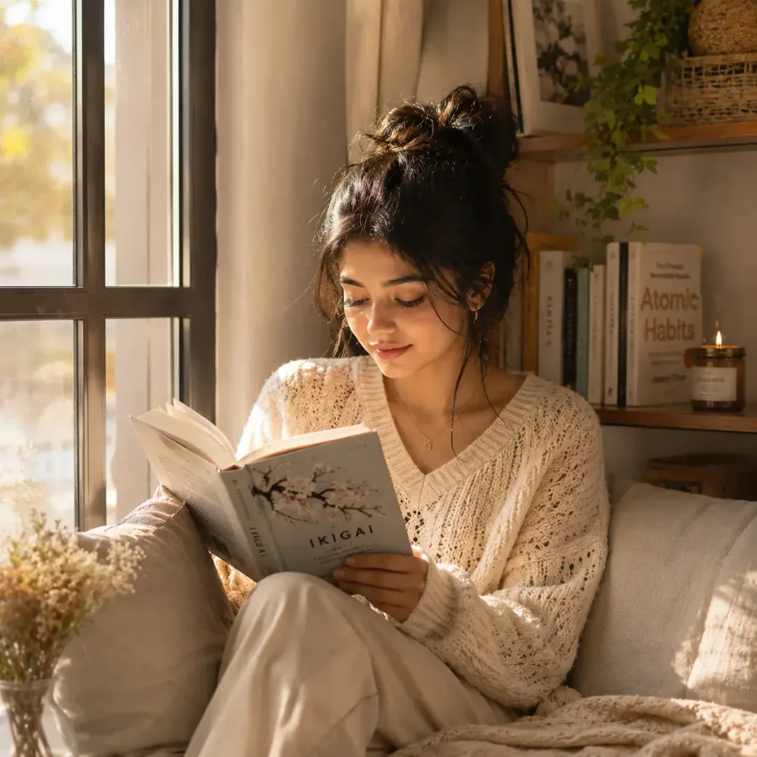 Instagram Cute DP — Cozy Reader DP sweet profile picture