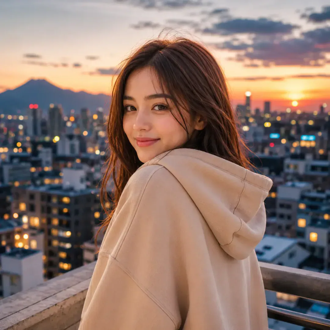 Instagram Cute DP — Rooftop Glow DP sweet profile picture