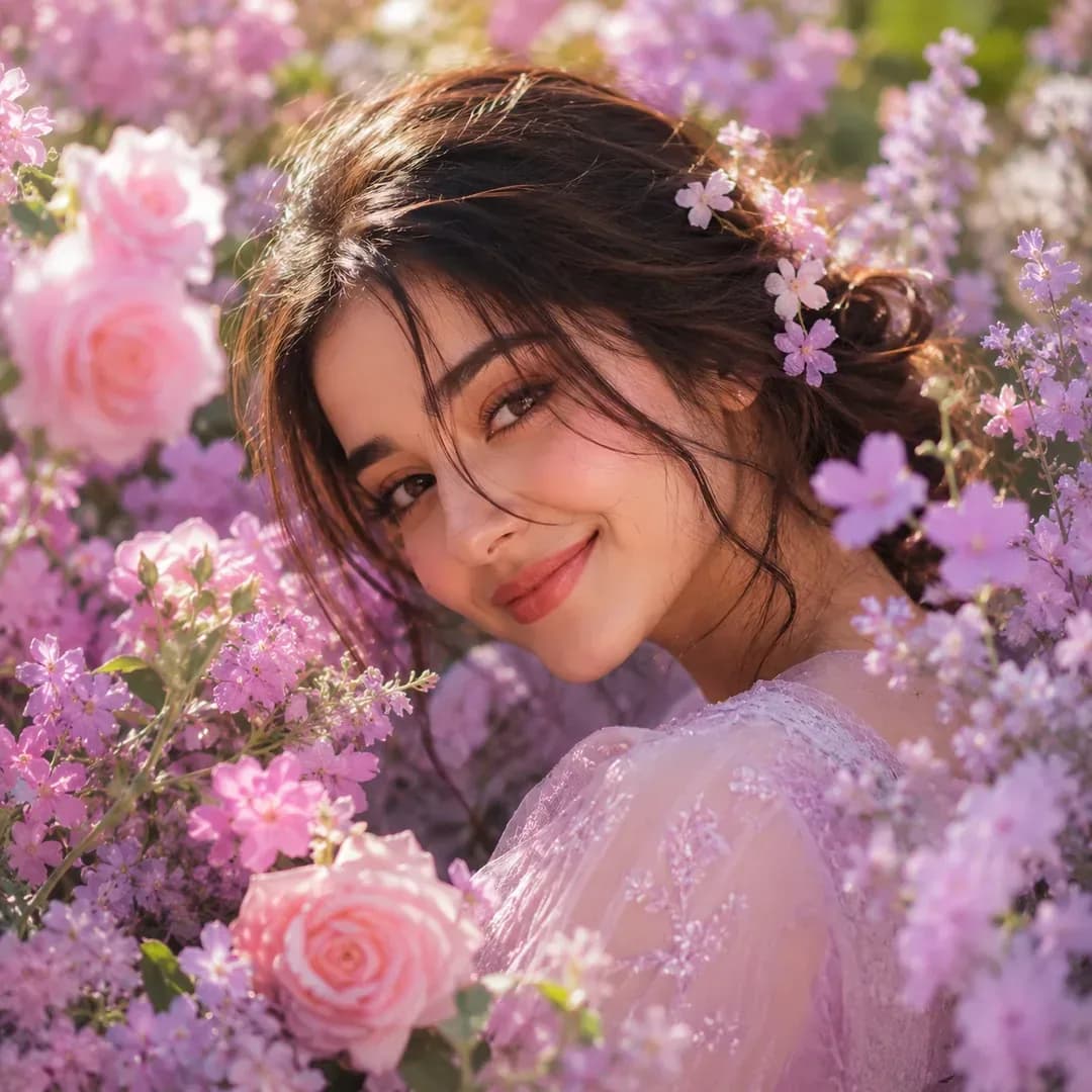 Bloom Beauty  - Cute floral Instagram DP for girl aesthetic | BiosStyle HD Instagram DP