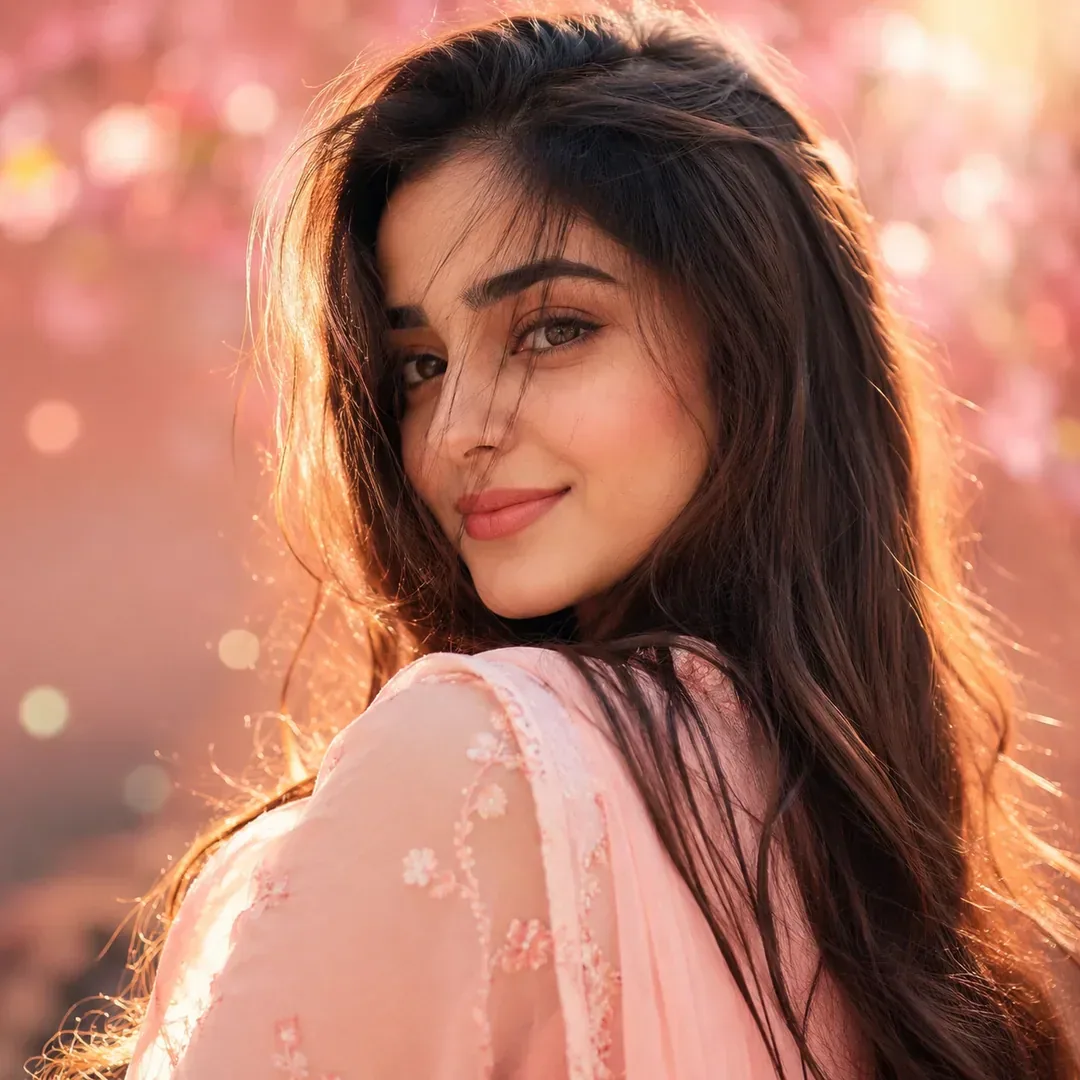 Golden Glow Girl  - girl with soft golden-hour portrait | BiosStyle HD Instagram DP