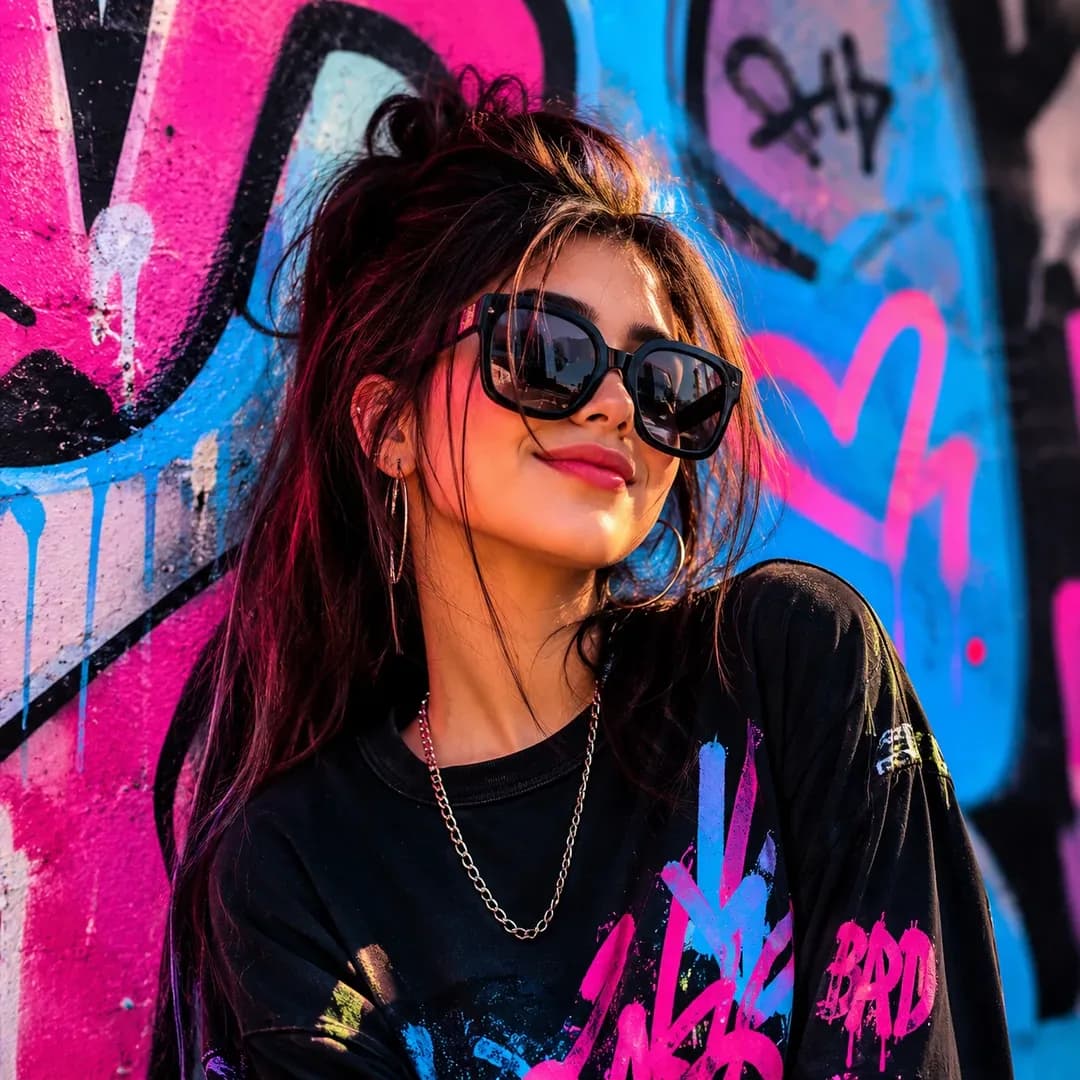 Urban Trendsetter  - girl with street style portrait | BiosStyle HD Instagram DP