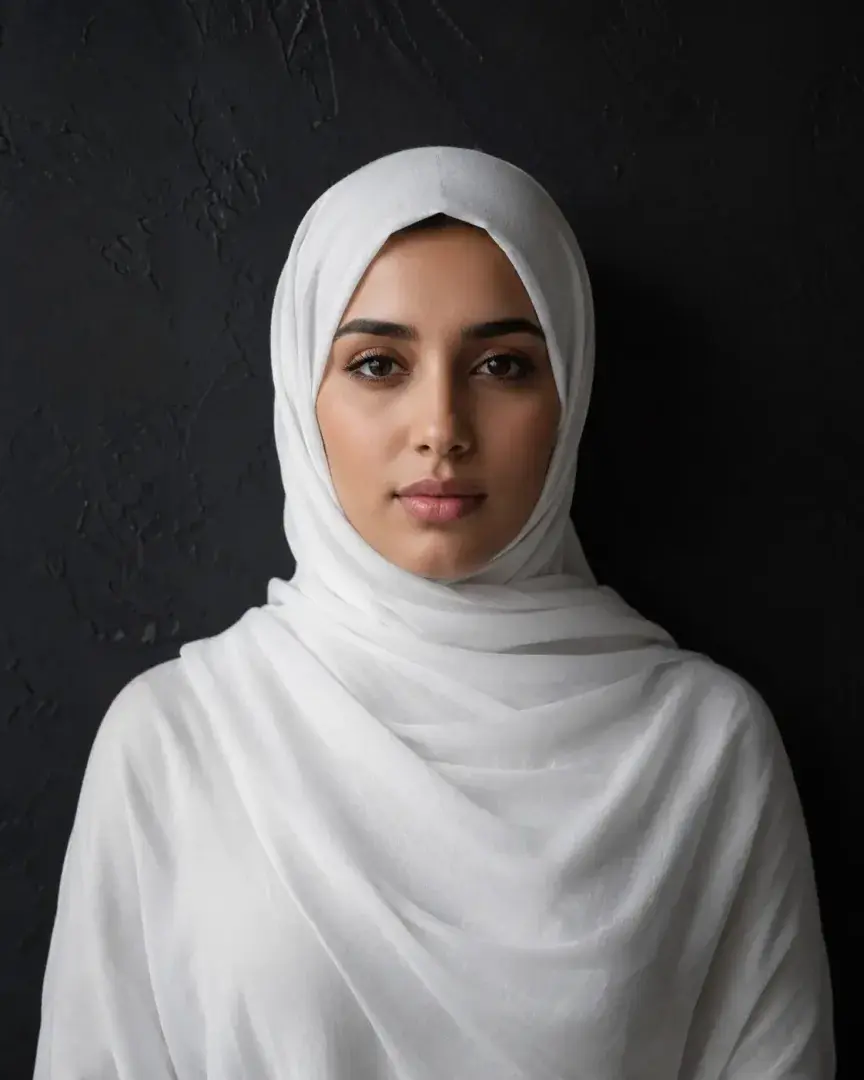 Black Wall Moody Hijab DP — Instagram Hijab DP aesthetic modest profile picture