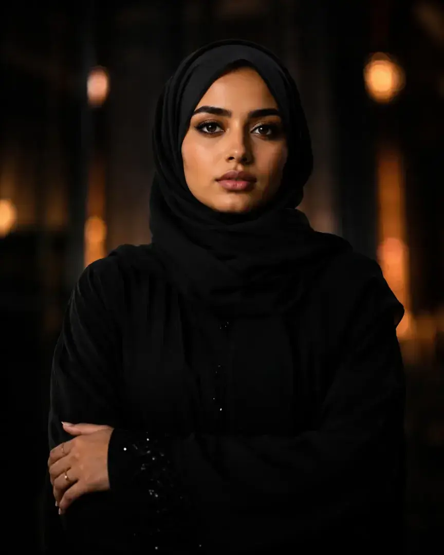 Dark Moody Hijab DP — Instagram Hijab DP aesthetic modest profile picture