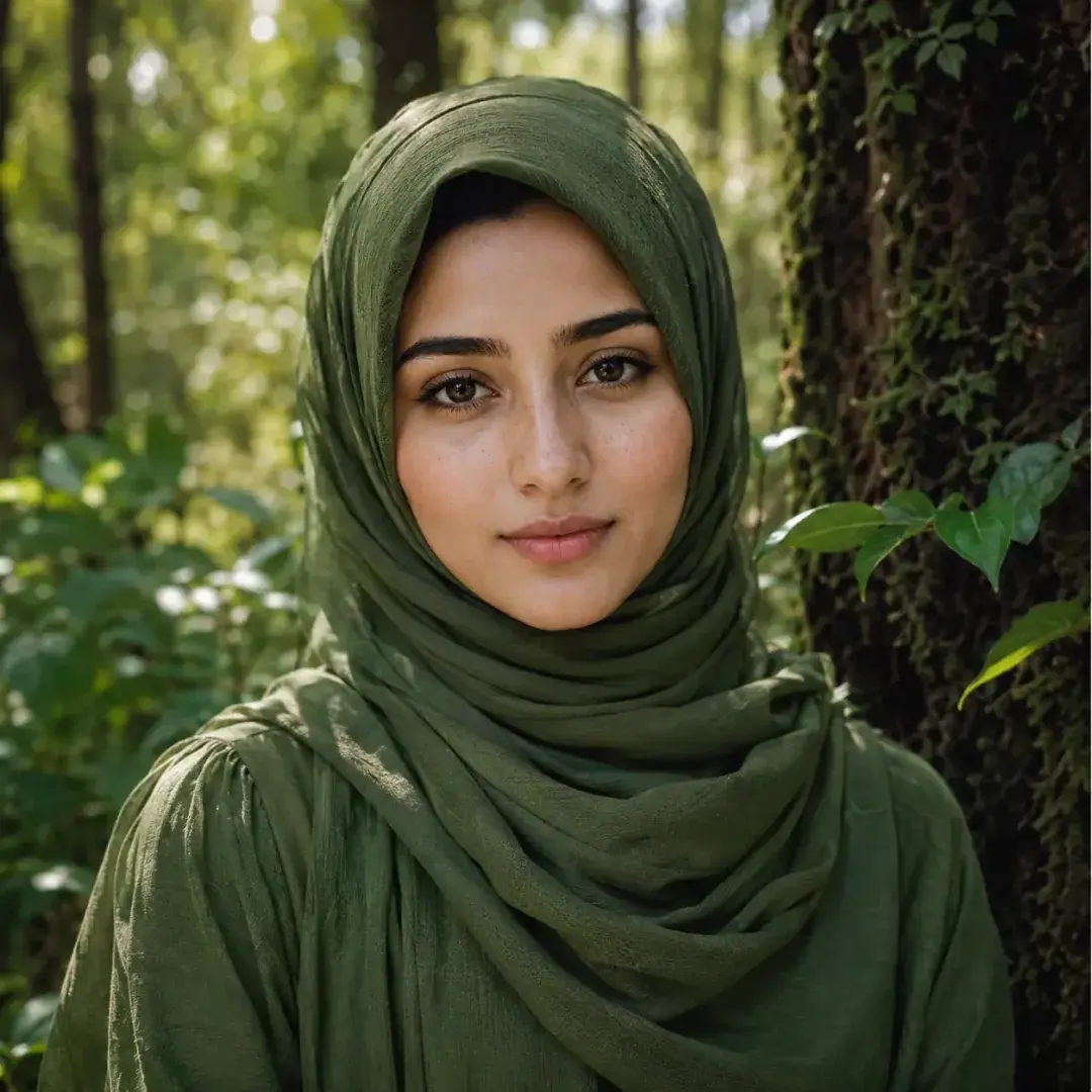 Forest Garden Hijab DP — Instagram Hijab DP aesthetic modest profile picture