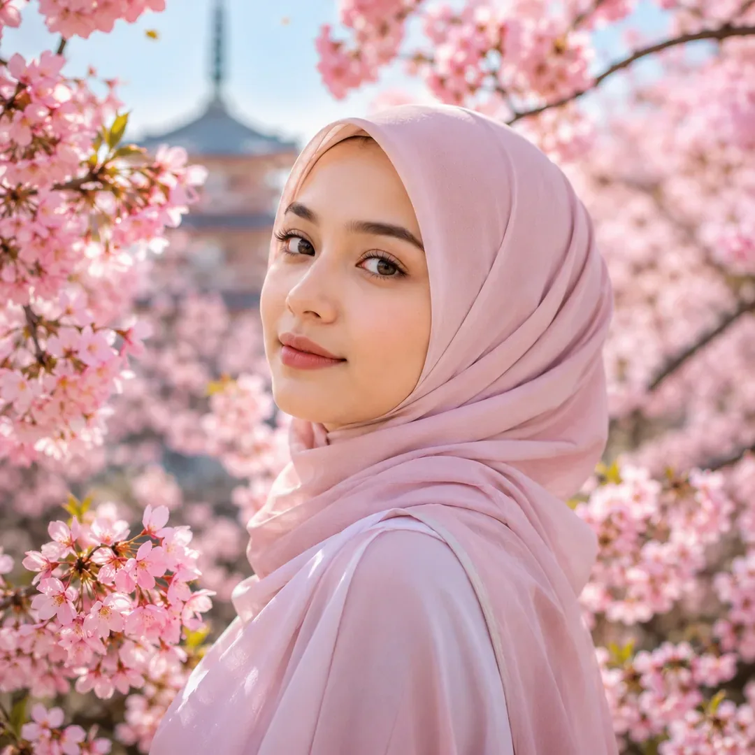 Blossom Beauty Hijab DP — Instagram Hijab DP aesthetic modest profile picture