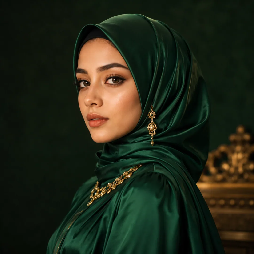 Emerald Luxury Hijab DP — Instagram Hijab DP aesthetic modest profile picture