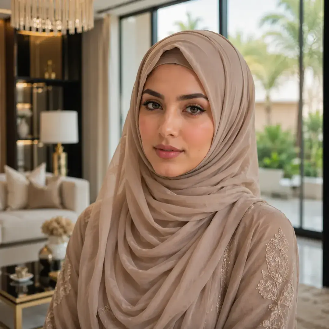 Luxury Home Minimal Hijab DP — Instagram Hijab DP aesthetic modest profile picture