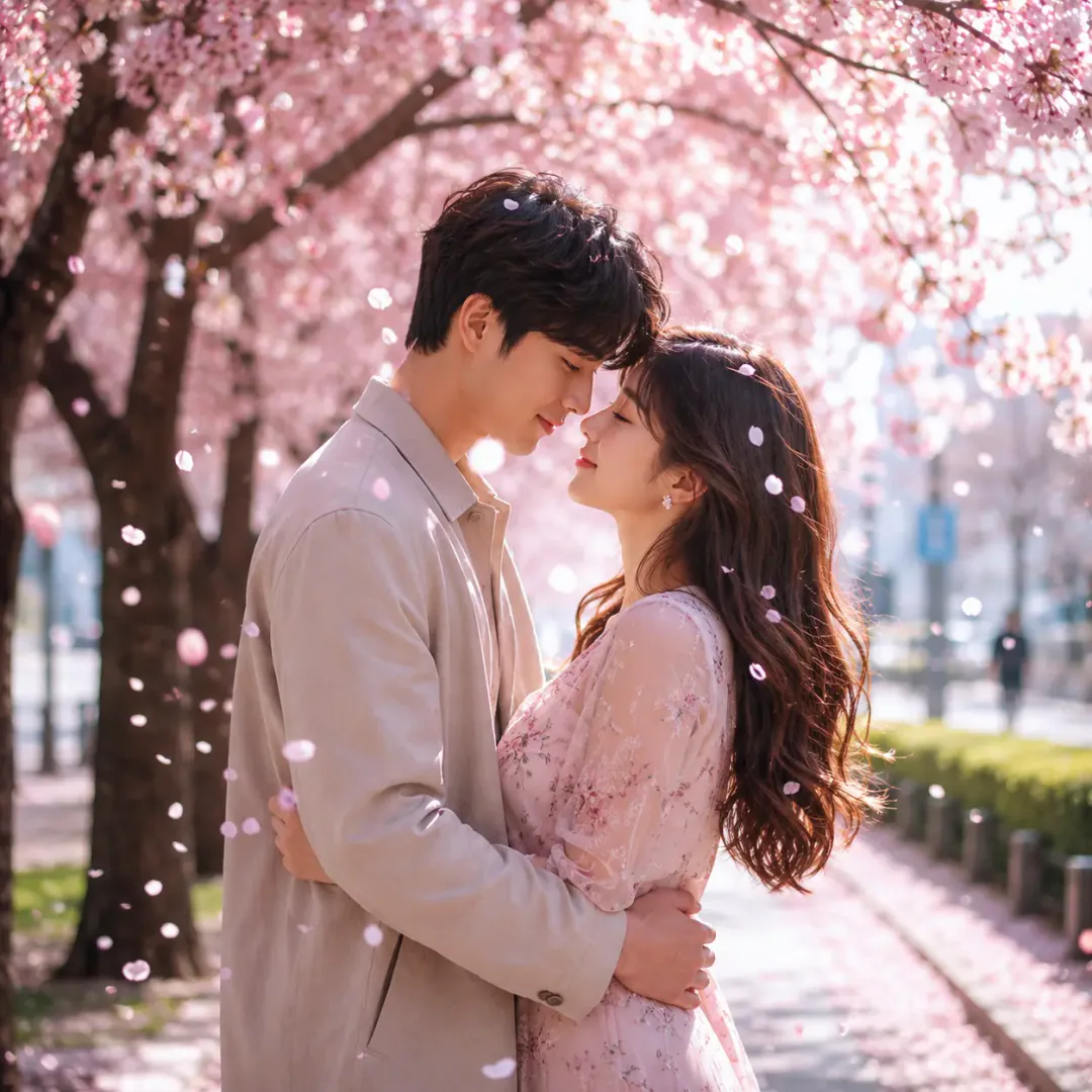 Blossom Love DP — HD couple DP for Instagram romantic matching profile picture