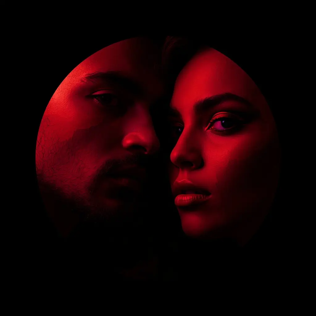 Crimson Love Art DP — HD couple DP for Instagram romantic matching profile picture