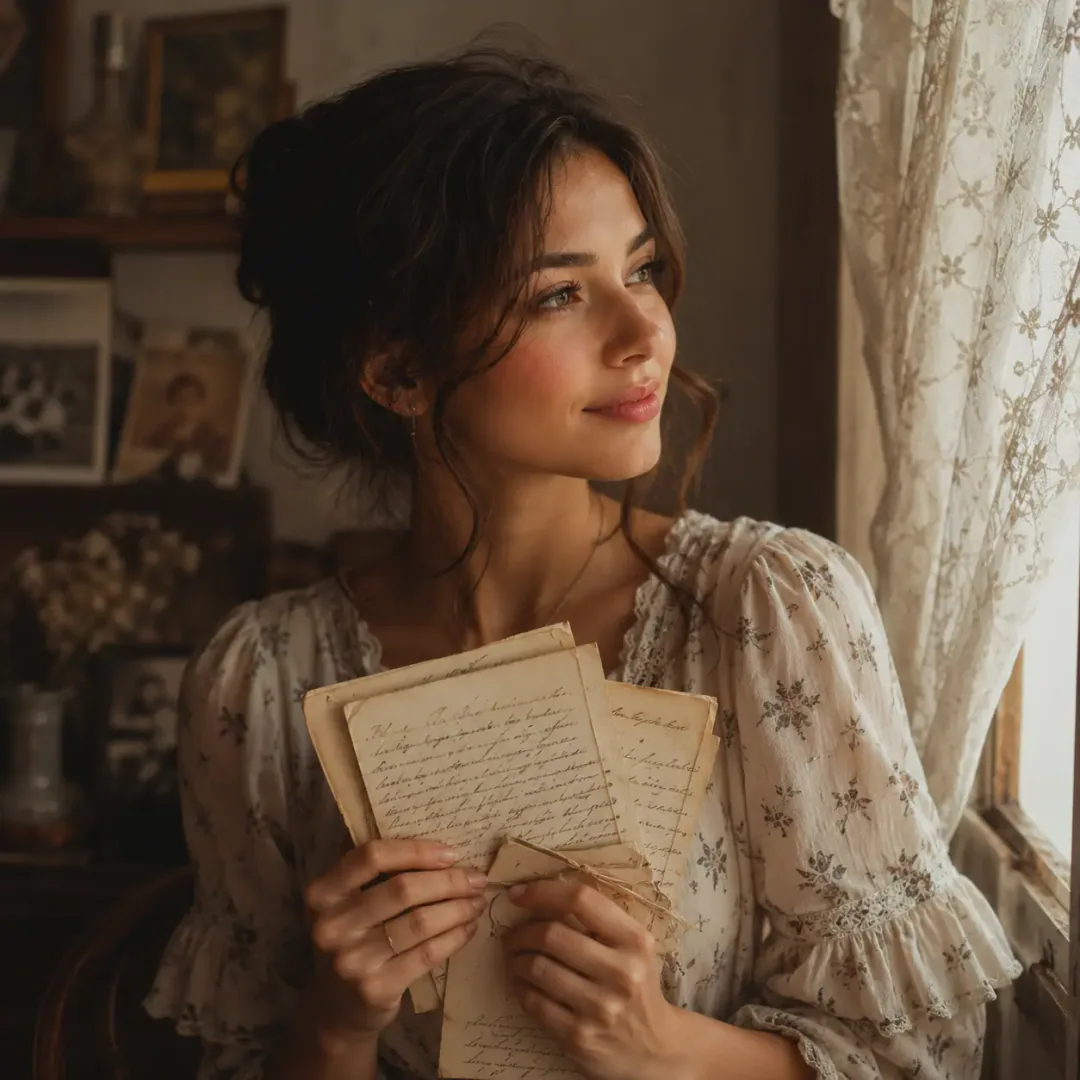 Vintage Love Notes DP — HD couple DP for Instagram romantic matching profile picture