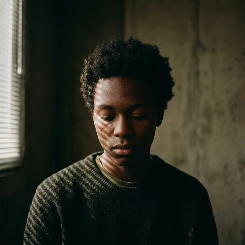 Sad DP for Instagram — Chiaroscuro Shadow DP moody profile picture