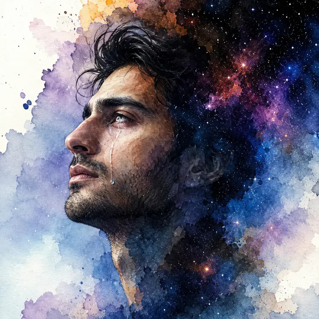Sad DP for Instagram — Cosmic Emotions DP moody profile picture