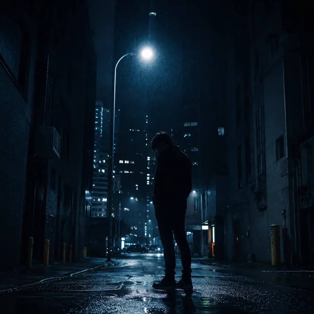 Sad DP for Instagram — Midnight Alley DP moody profile picture