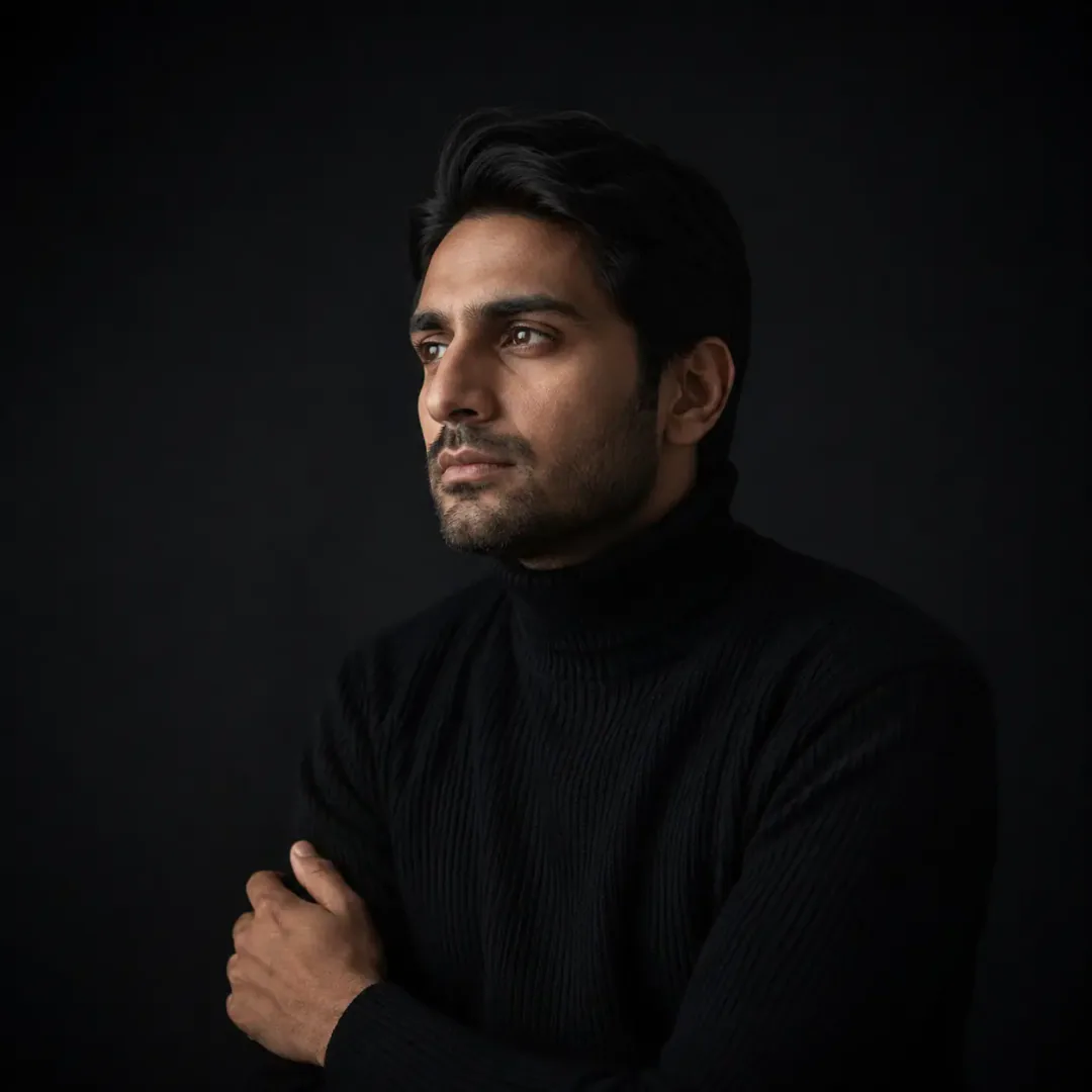 Sad DP for Instagram — Quiet Reflection DP moody profile picture