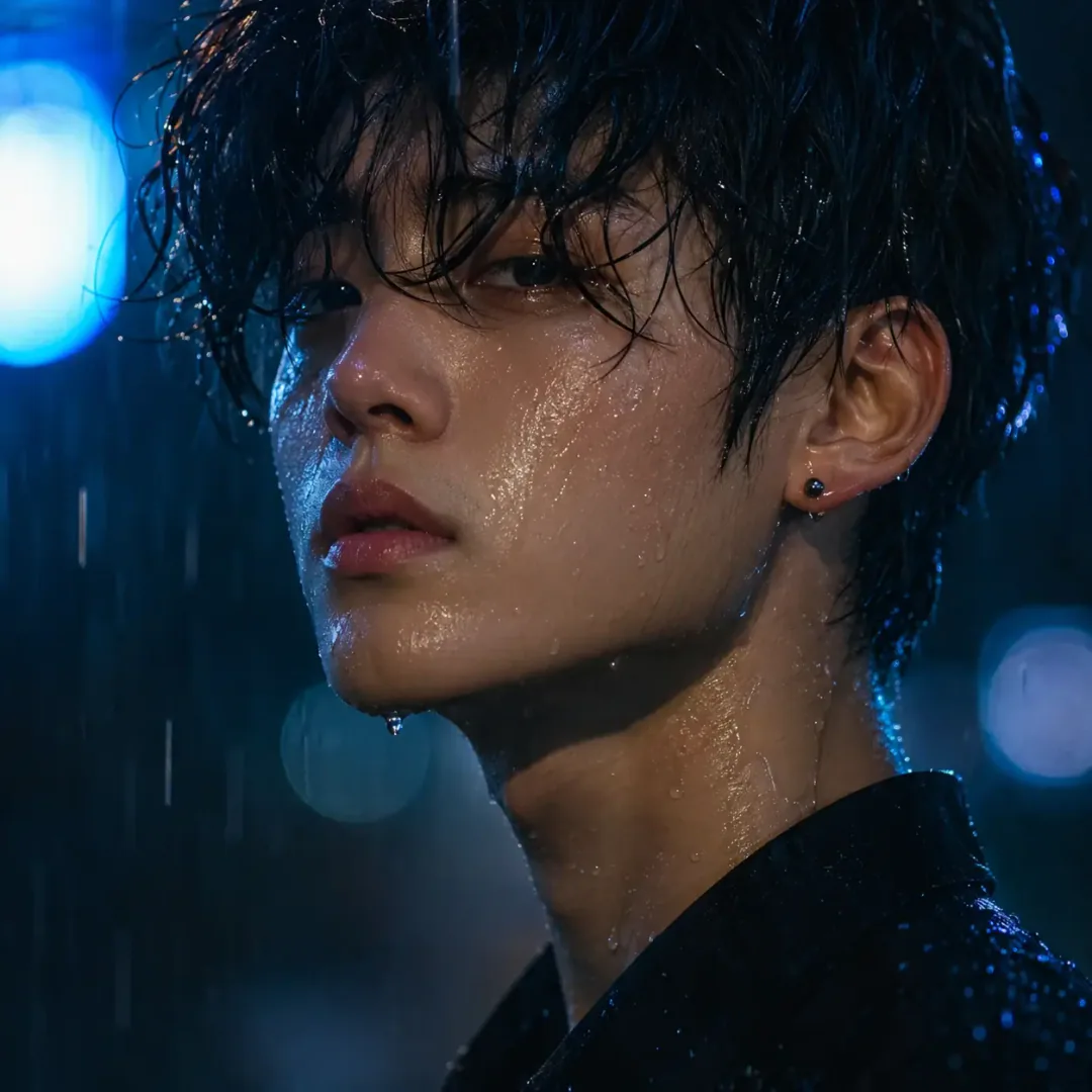 Rainy Night Sad DP - sad dp for instagram with rainy night aesthetic portrait | BiosStyle HD Instagram DP