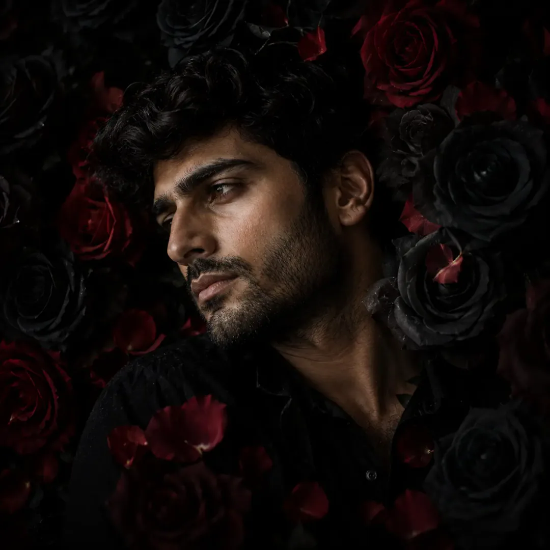 Sad DP for Instagram — Rose Shadow DP moody profile picture