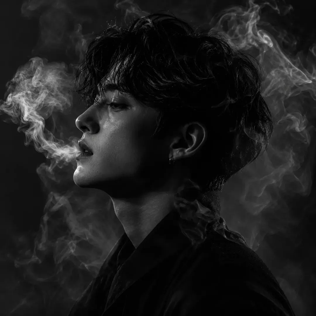 Sad DP for Instagram — Smoke & Silence DP moody profile picture