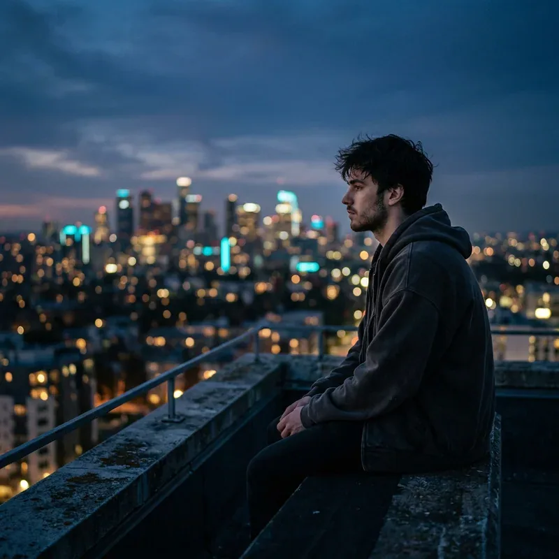 Sad DP for Instagram — Twilight City Solitude DP moody profile picture