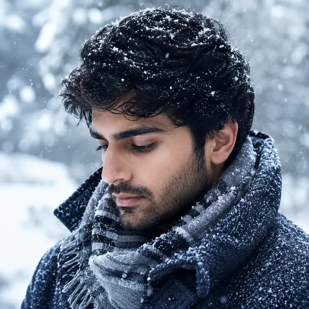 Sad DP for Instagram — Winter Silence DP moody profile picture
