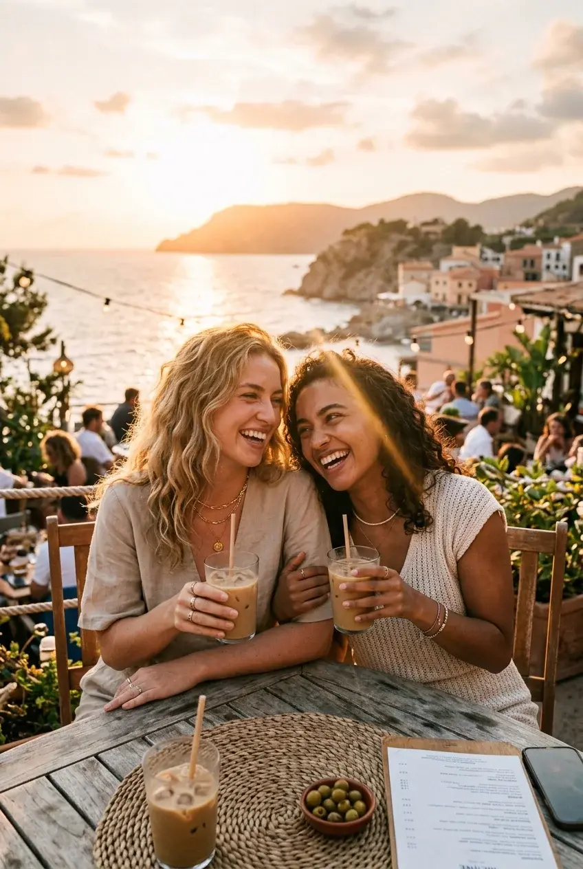 Best Friends Sunset Cafe DP Instagram Cute DP — Best Friends Sunset Cafe DP sweet profile picture