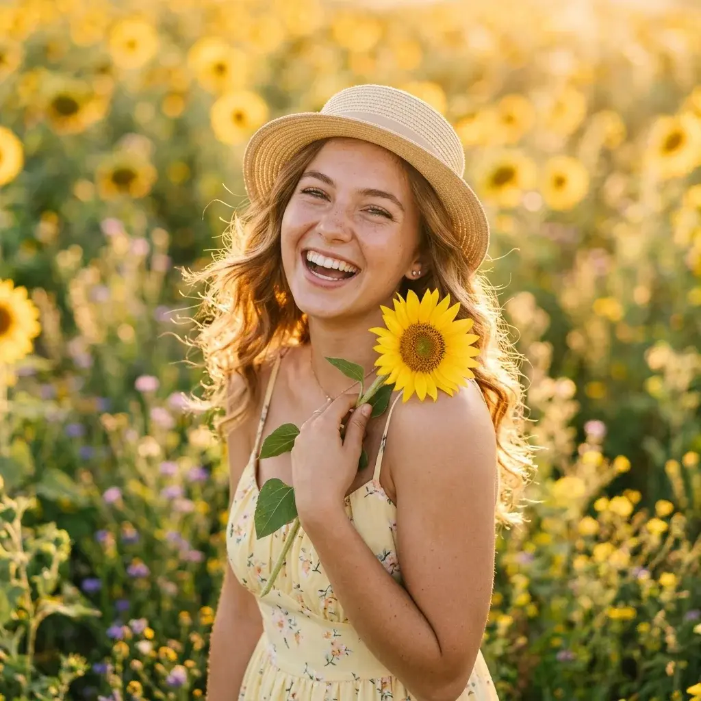 Sunflower Sunshine Smile DP Instagram Cute DP — Sunflower Sunshine Smile DP sweet profile picture