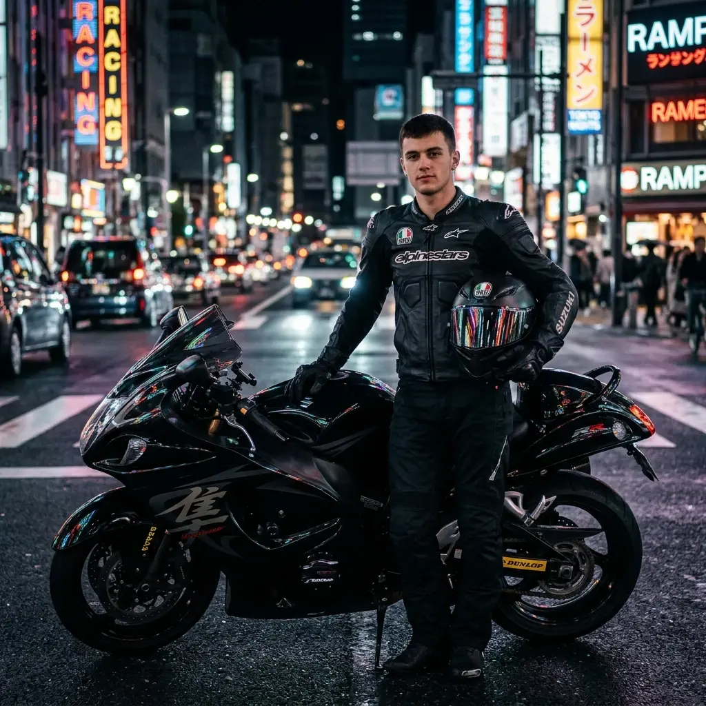 Superbike Racer Night City DP Instagram DP for boys — Superbike Racer Night City DP HD profile picture