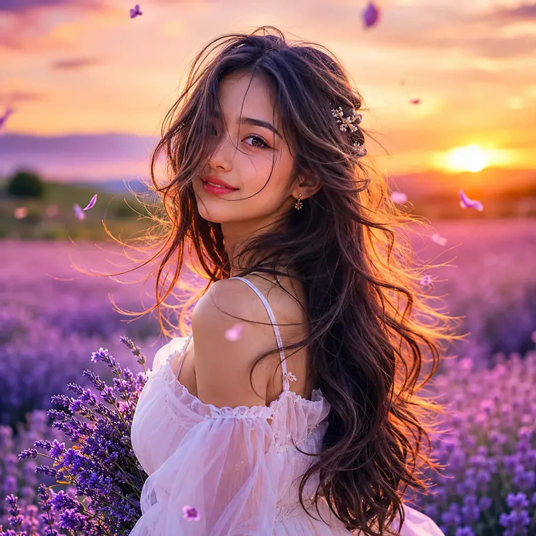 Lavender Dream DP Lavender Dream DP — trending girls DP for Instagram HD profile picture