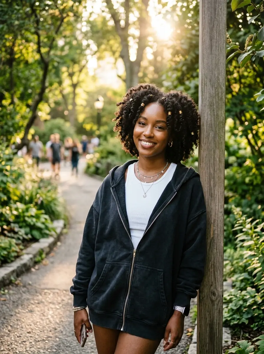 Black Zip Up Hoodie Minimal Chic Black Zip Up Hoodie Minimal Chic — trending girls DP for Instagram HD profile picture