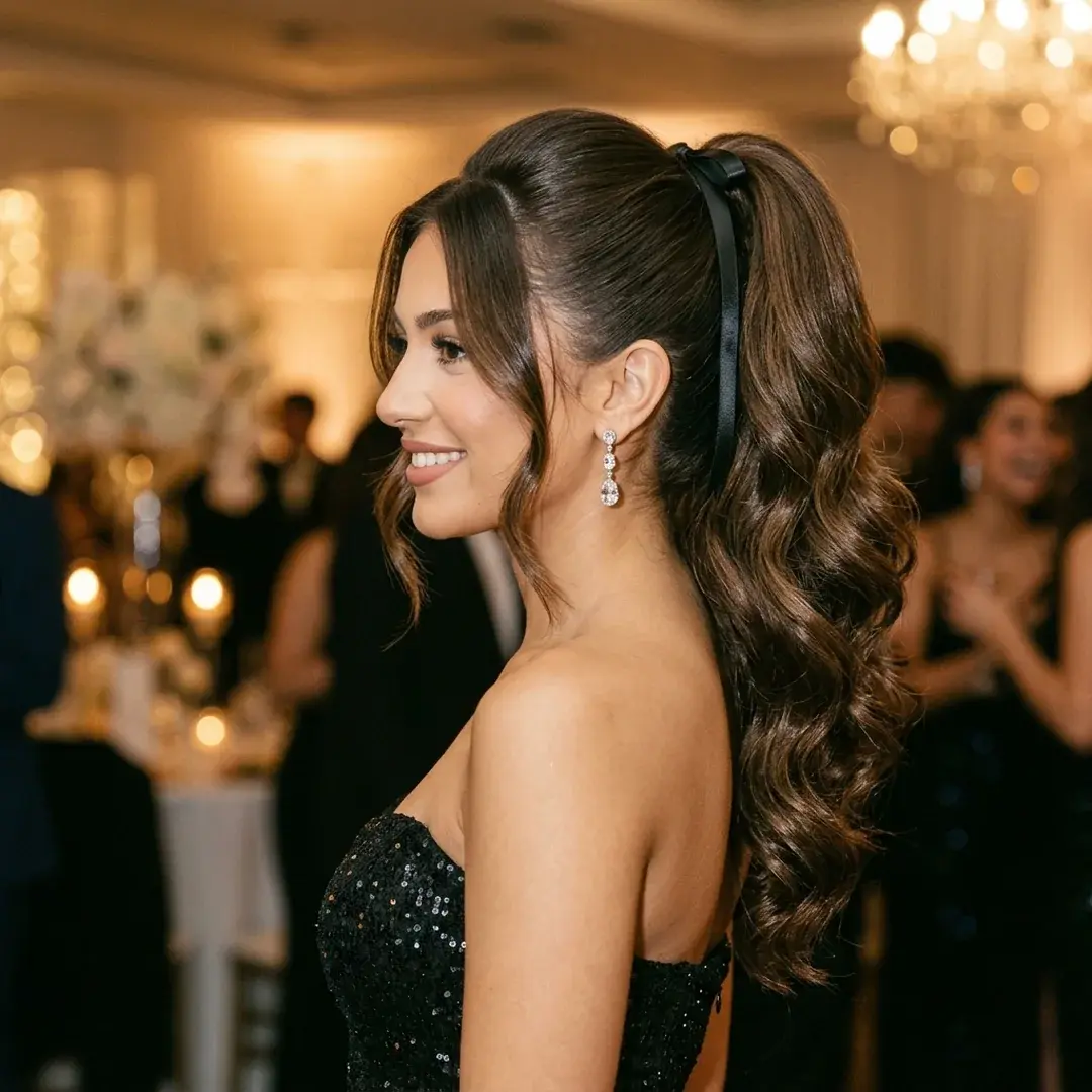 Hairstyles for Hoco Glam High Ponytail Hairstyles for Hoco Glam High Ponytail — trending girls DP for Instagram HD profile picture