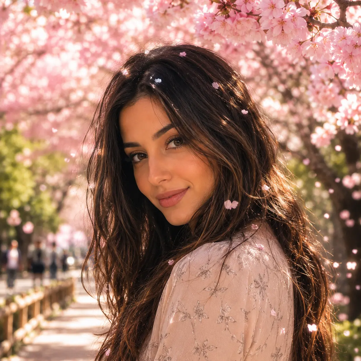 Blossom Dream DP — aesthetic dp for instagram with cherry blossom background