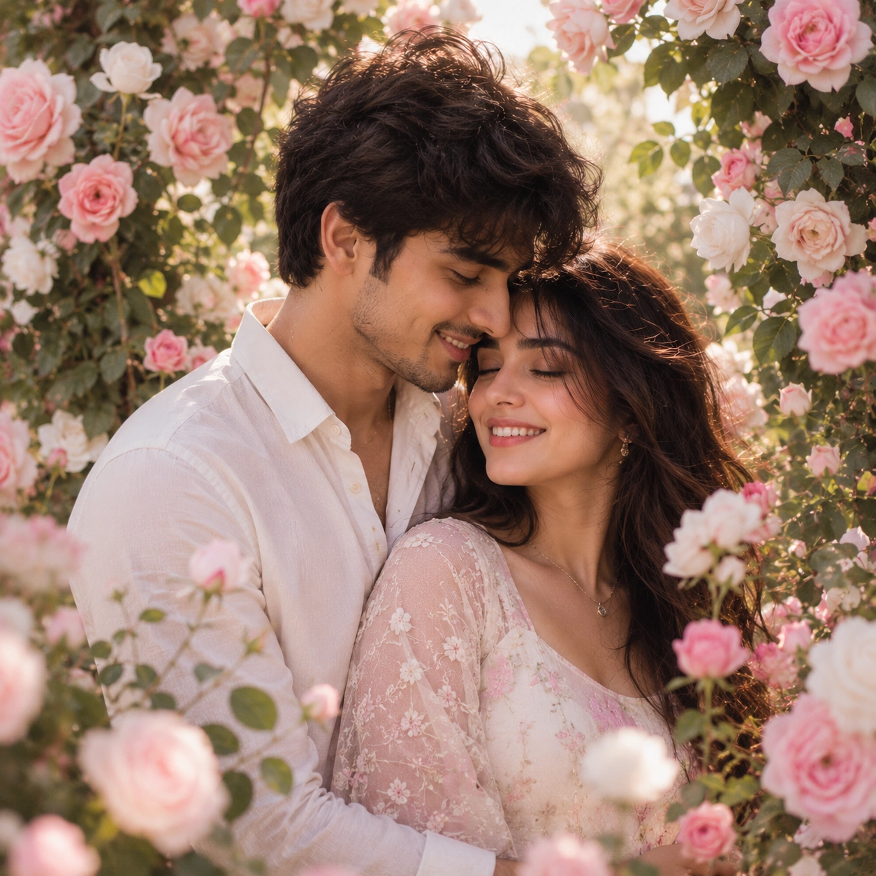 Blooming Together — floral couple dp for instagram