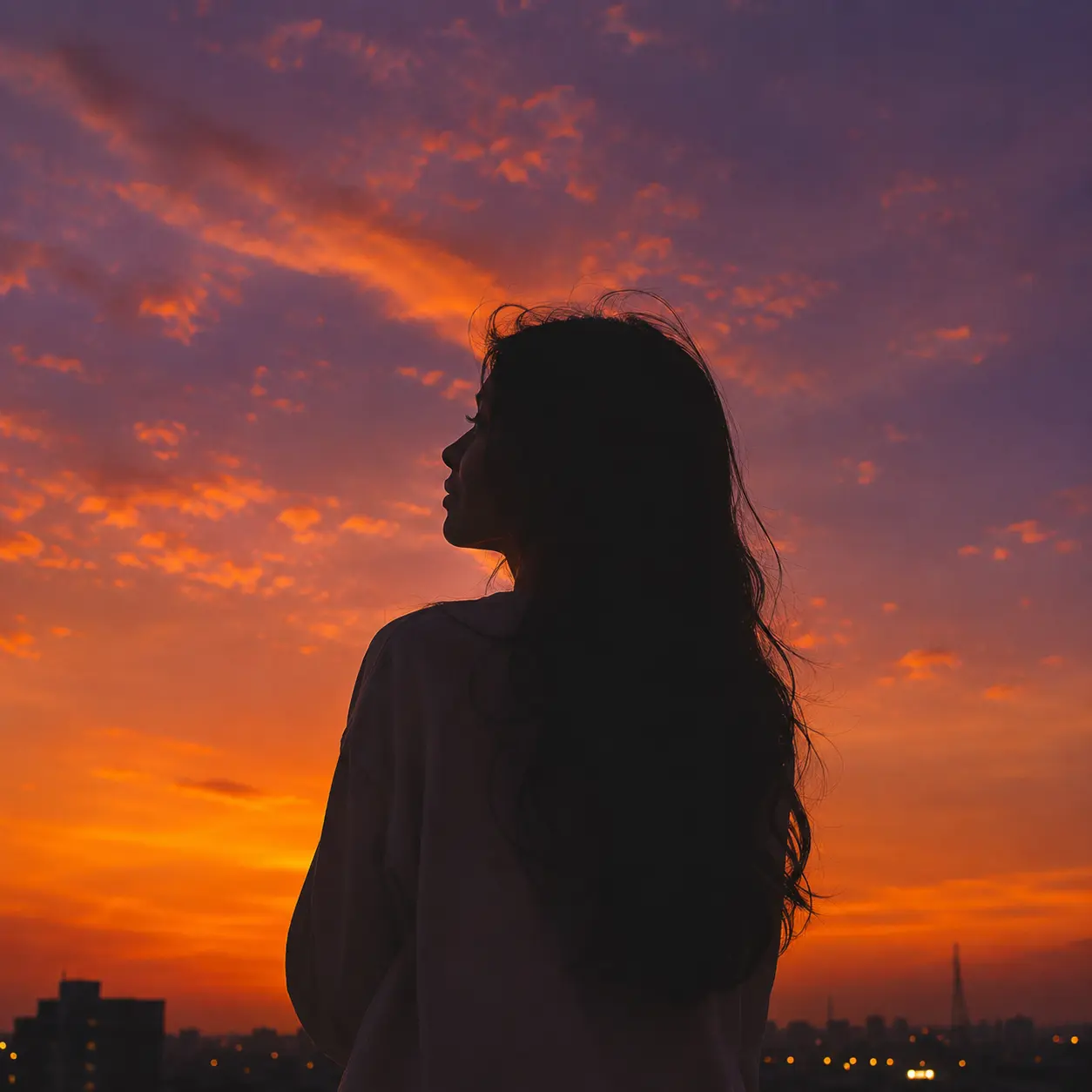 Sunset Silhouette DP — Sunset silhouette Instagram cute DP
